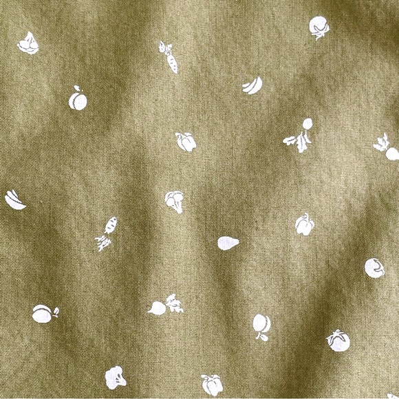 DULUTH TRADING CO Green and White Vegetable Garden Button Up Top 2XL Sleeveless - Picture 6 of 12